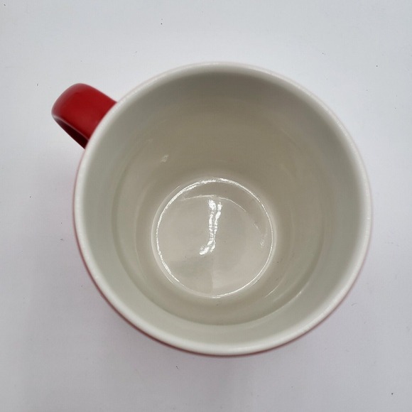 (2) Starbucks 12oz Red Ceramic Coffee Mugs Mermaid Siren Logo 2020/2021 - Picture 9 of 16